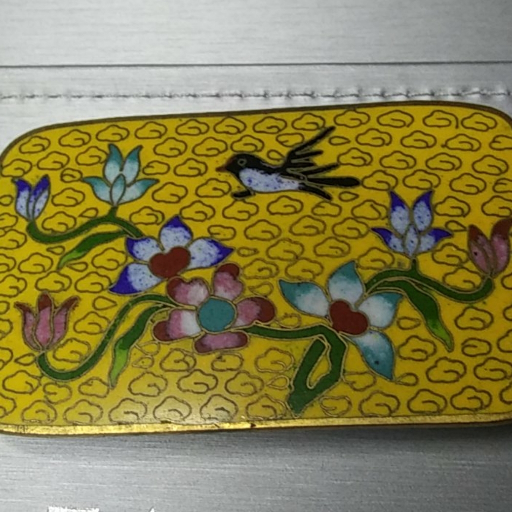 Chinese Export? Cloissone Buckle Enamel